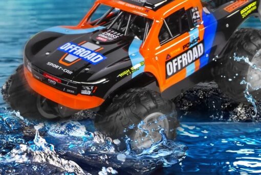 Voiture tout-terrain amphibie sur eau