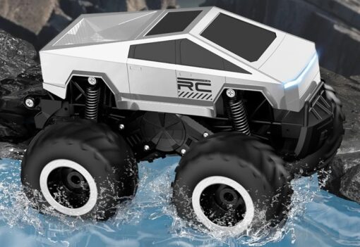 Voiture télécommandée cybertruck sur l'eau